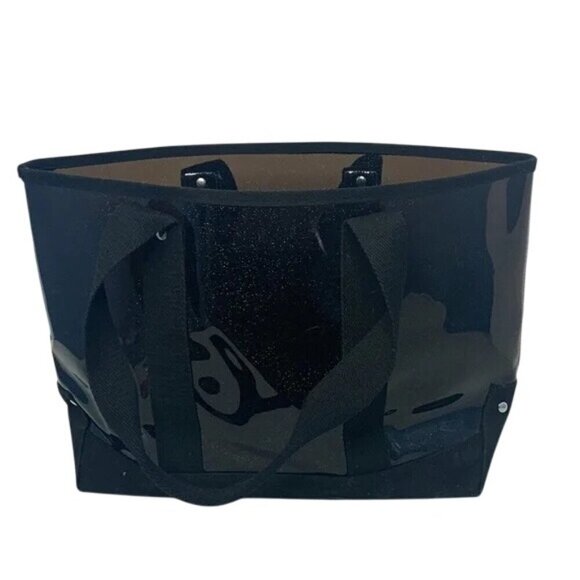 Coach Black Glitter Clear Beach Tote - Picture 5 of 9